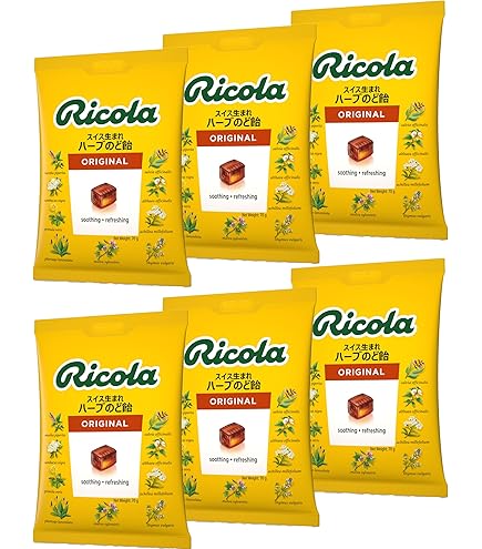 Amazon.co.jp: Ricola リコラ レモンミント ハーブキャンディ 70g×6個